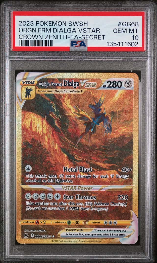 2023 Pokemon SWSH ORGN. FRM Dialga VSTAR PSA 10