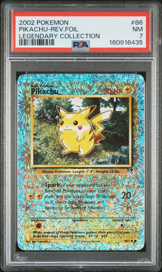 2002 Pokemon Pikachu 86/110 Legendary Collection Reverse Foil NM