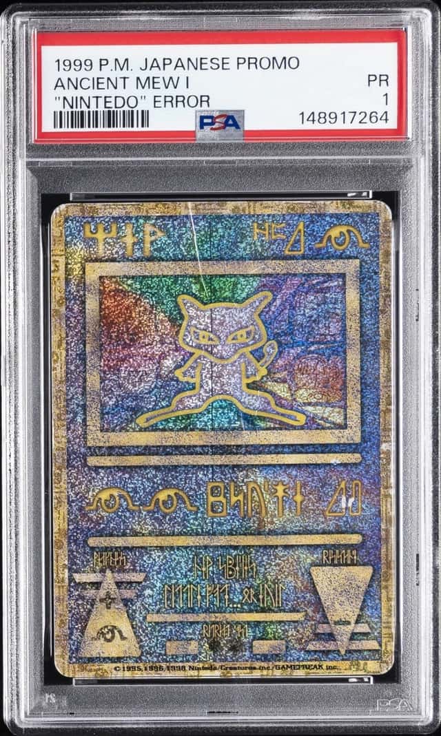 1998-99 POKEMON JAPANESE POKEMON JAPANESE PROMO ANCIENT MEW I PSA 1