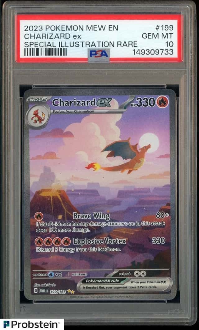 2023 Pokemon MEW EN Special Illustration Rare #199 Charizard ex PSA 10 GEM MINT