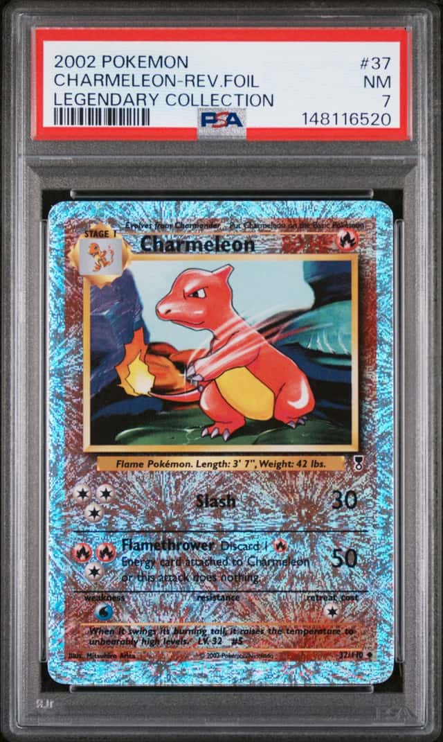 6520 Charmeleon 2002 Pokemon Legendary #37 Reverse Holo PSA 7