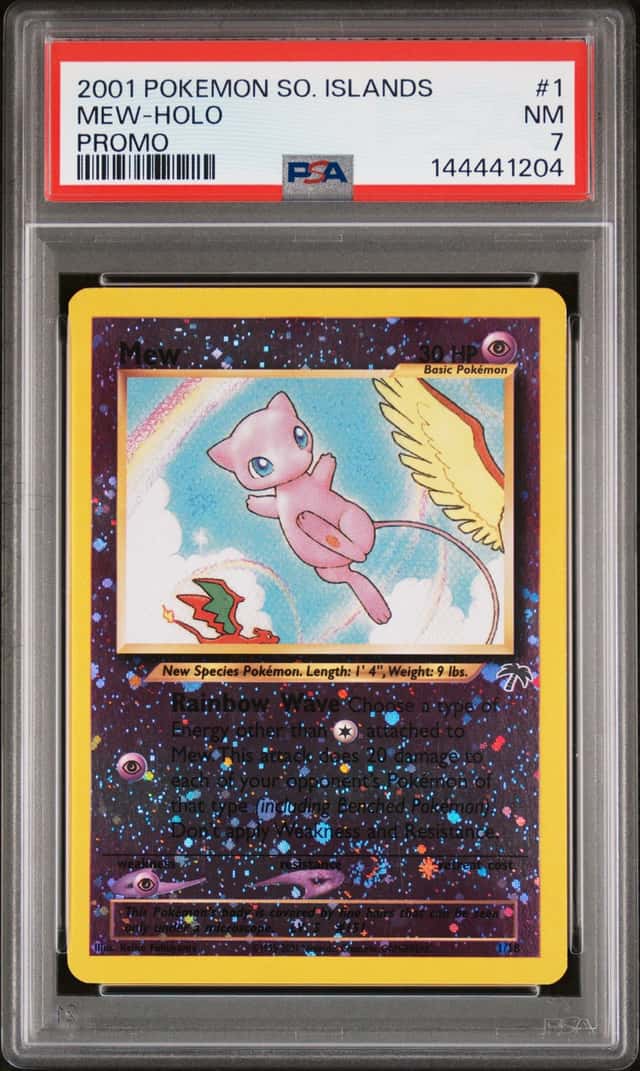 2001 Pokemon Southern Islands Promo #1 Mew Holo PSA 7 NM