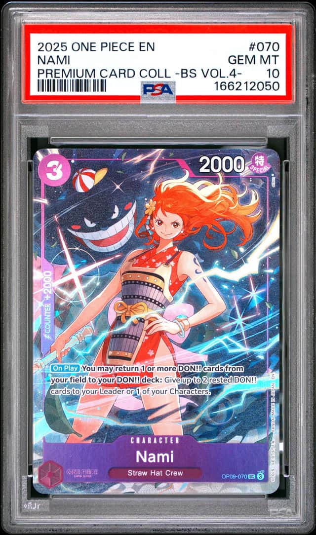 2025 ONE PIECE PREMIUM CARD COLLECTION BEST SELECTION VOL.4 #070 NAMI PSA 10