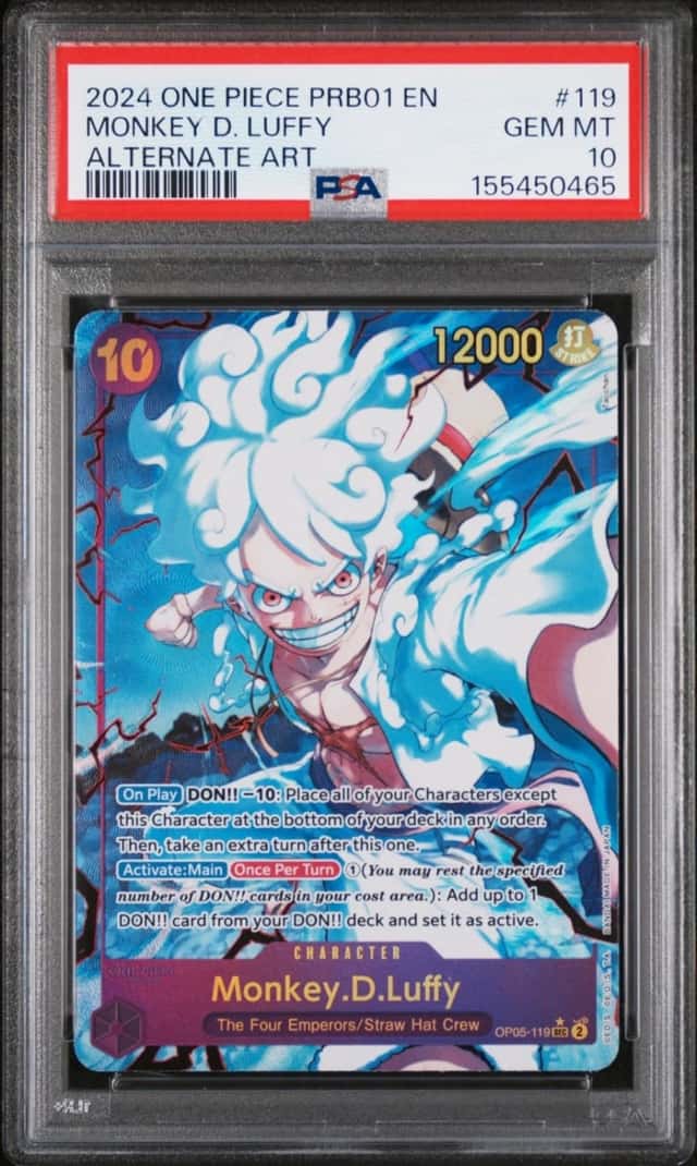 2024 ONE PIECE PRB01-PREMIUM BOOSTER -ONE PIECE THE BEST- MONKEY D. LUFFY PSA 10