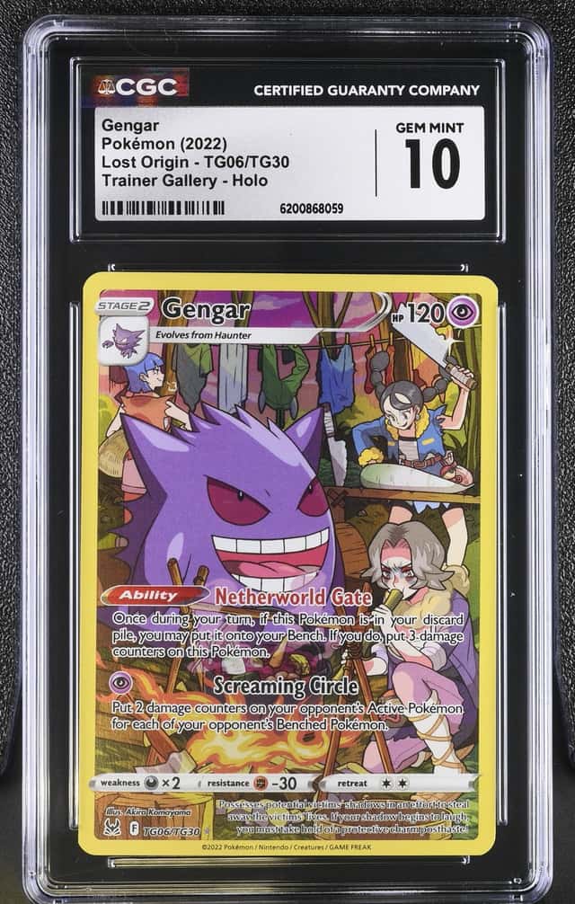 2022 Pokemon Sword & Shield Lost Origin CHR Gengar #TG06 CGC 10 GEM MINT