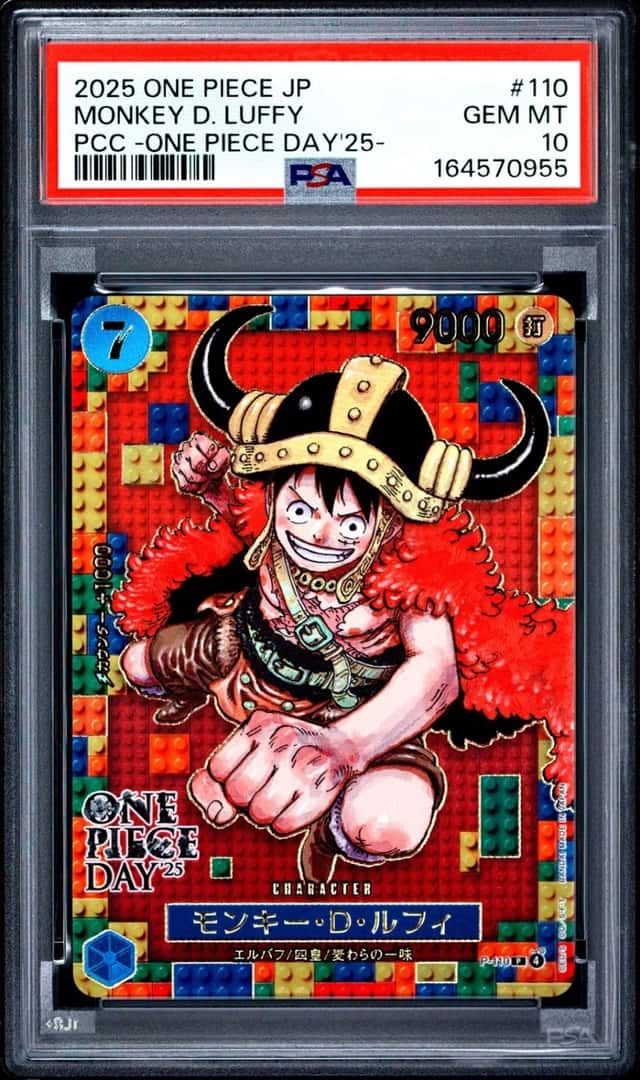 2025 ONE PIECE JAPANESE PREMIUM CARD COLLECTION #110 MONKEY D. LUFFY PSA 10
