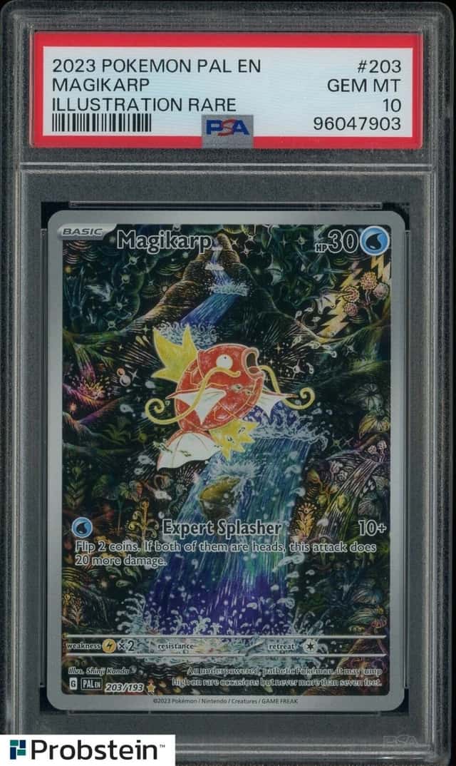 2023 Pokemon PAL EN Illustration Rare #203 Magikarp PSA 10 GEM MINT