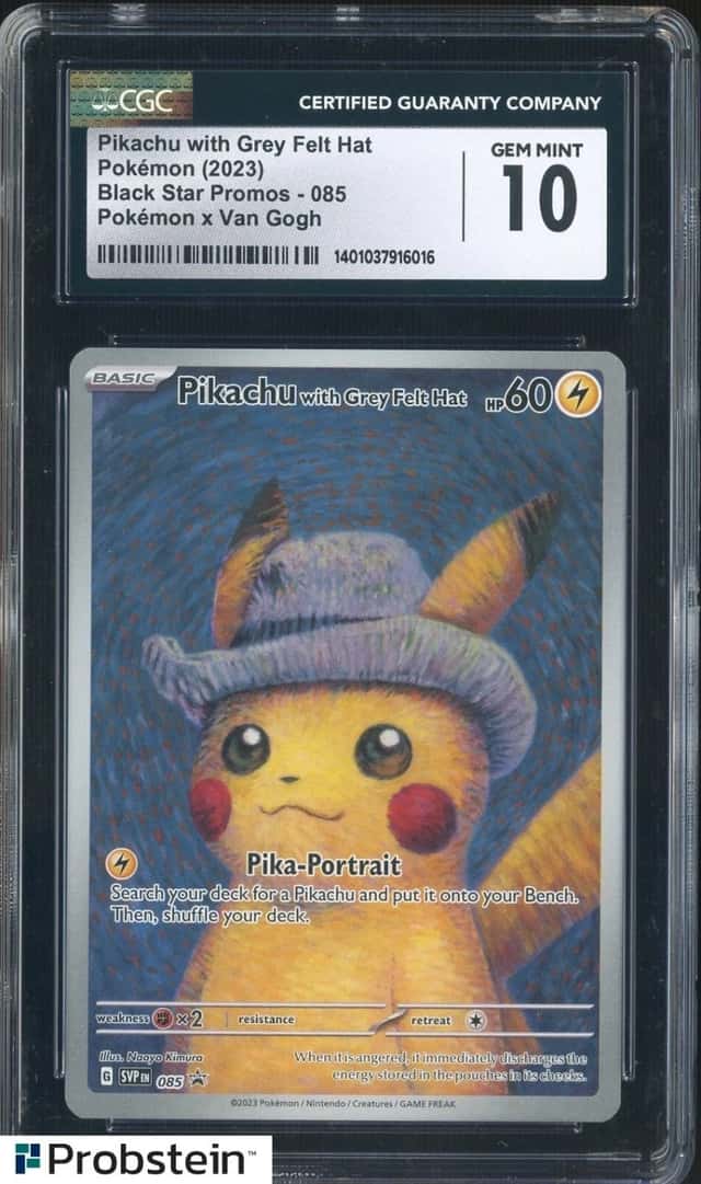 Pikachu/Grey Felt Hat