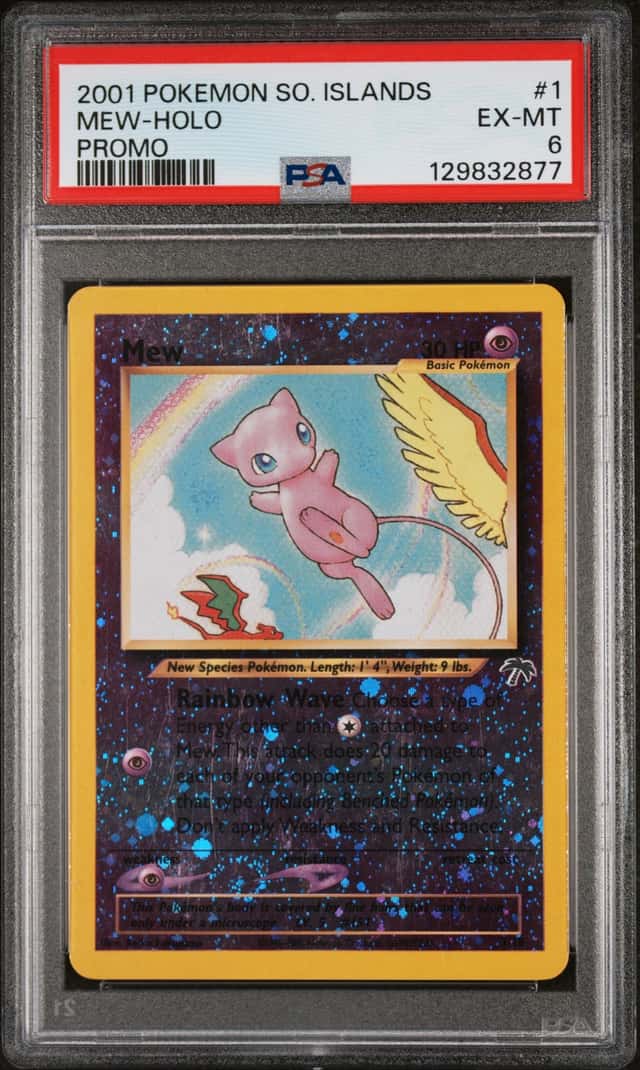 2001 Pokémon TCG Southern Islands Mew Promo (#1/18) PSA 6 EX-MT