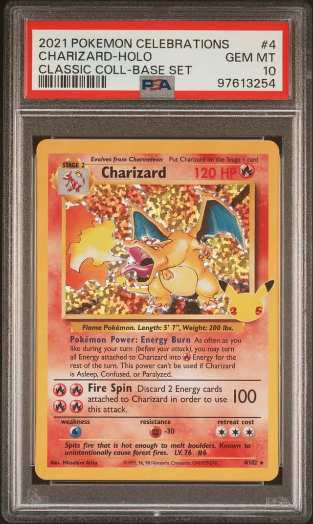 2021 Pokemon SWSH Celebrations Charizard Classic Collection #4/102 PSA 10
