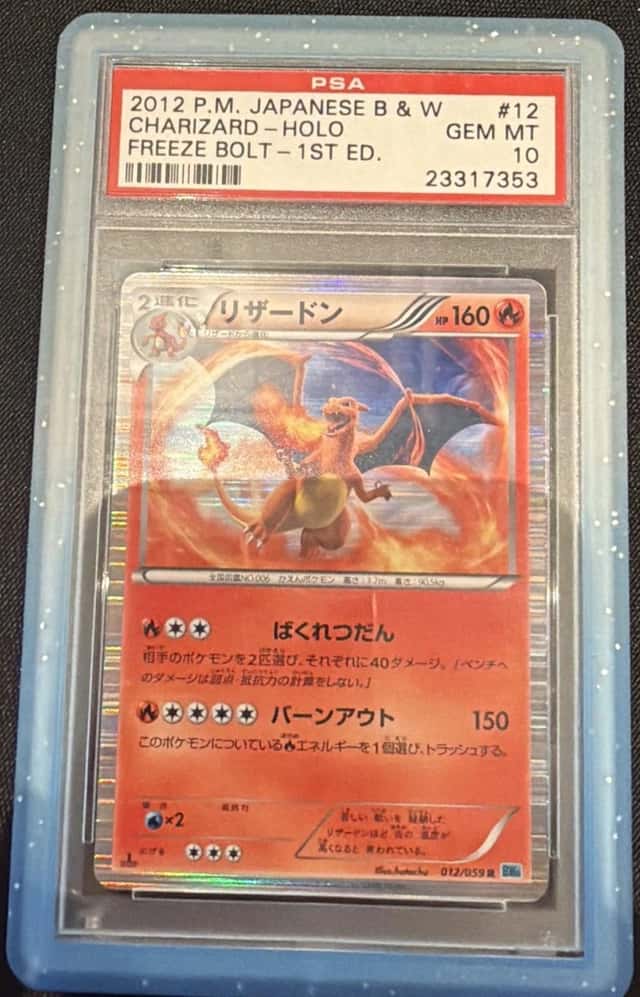 2012 Pokemon Freeze Bolt/Cold Flare Japanese Charizard 1st Holo #12 PSA 10 Clean