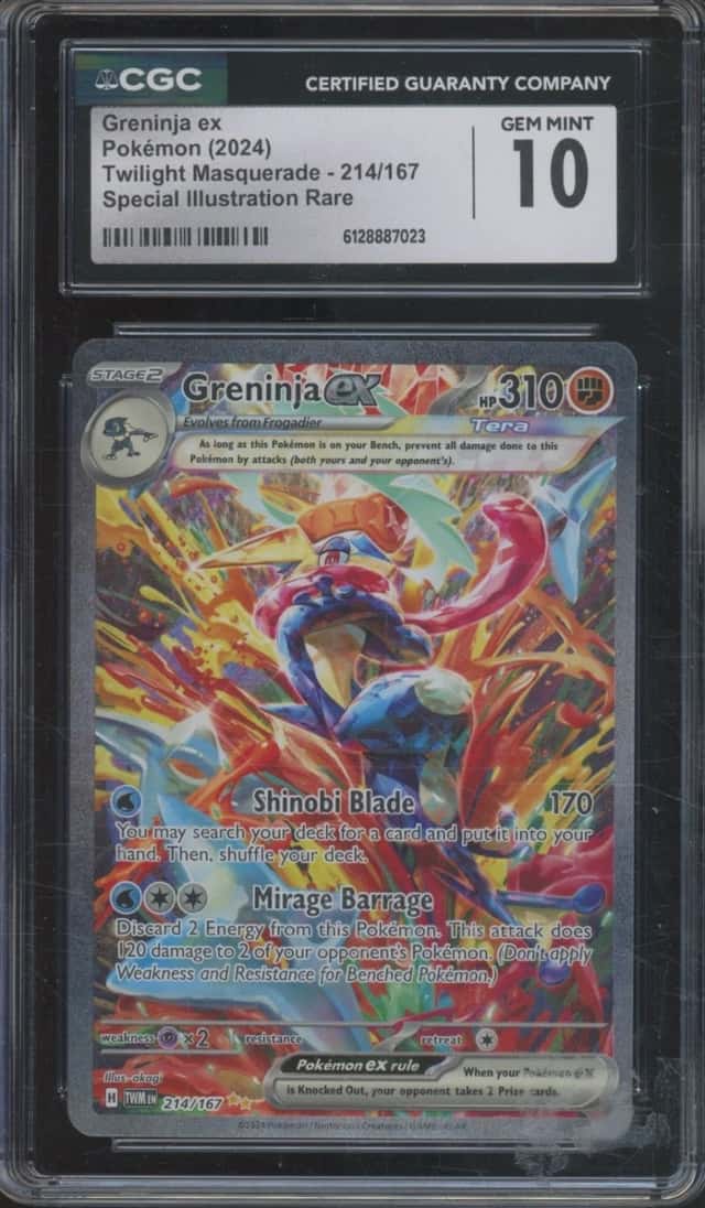2024 Pokemon Twilight Masquerade #214 Greninja Gem Mint CGC 10