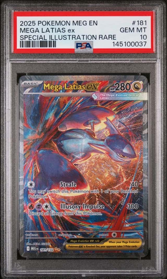 2025 POKEMON MEGA EVOLUTION SPECIAL ILLUSTRATION RARE MEGA LATIAS EX PSA 10