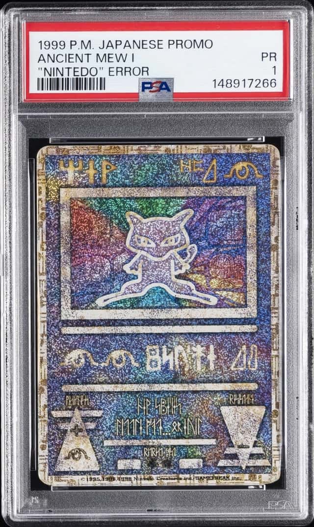 1998-99 POKEMON JAPANESE POKEMON JAPANESE PROMO ANCIENT MEW I PSA 1
