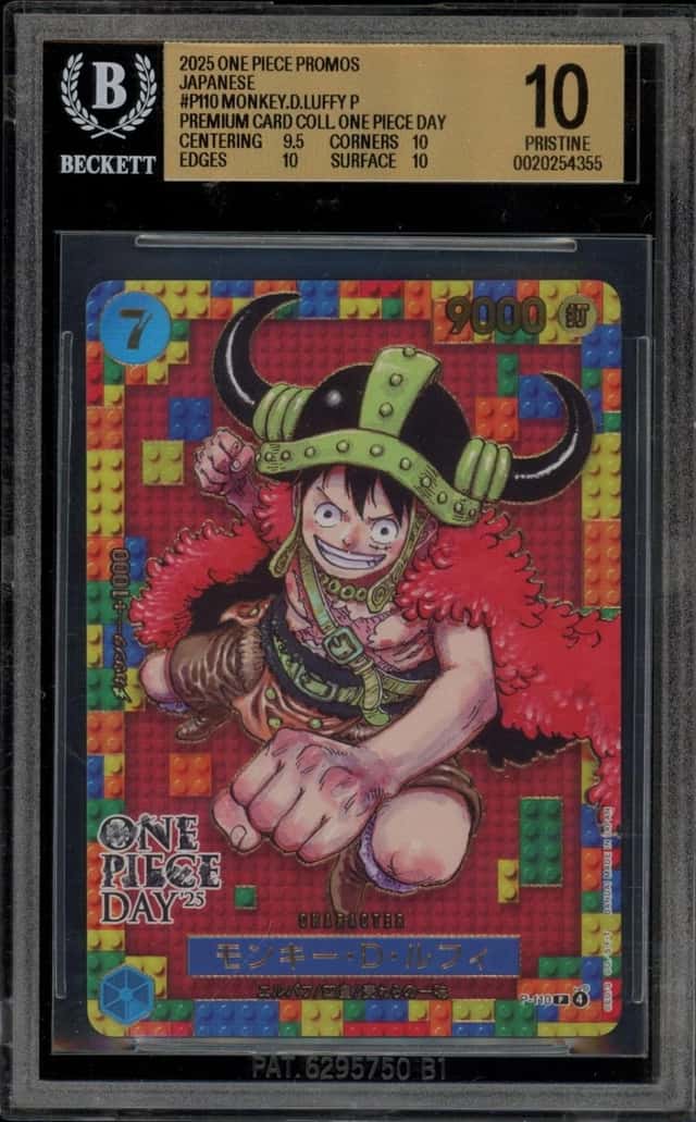 One Piece Monkey D. Luffy One Piece Day '25 Promo P-110 Japanese BGS 10 Gem Mint