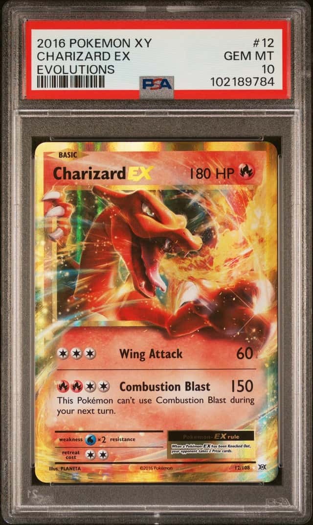 PSA 10 Charizard ex 12/108 2016 XY Evolutions Pokemon