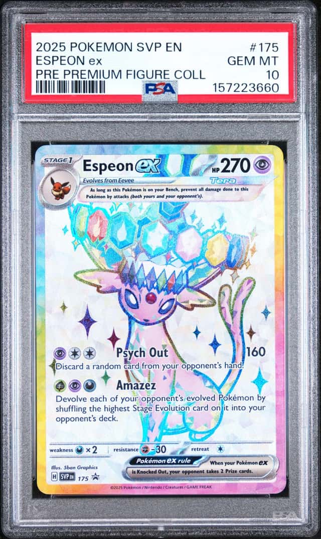 2025 POKEMON SVP EN-SV BLACK STAR PROMO #175 ESPEON EX PSA 10