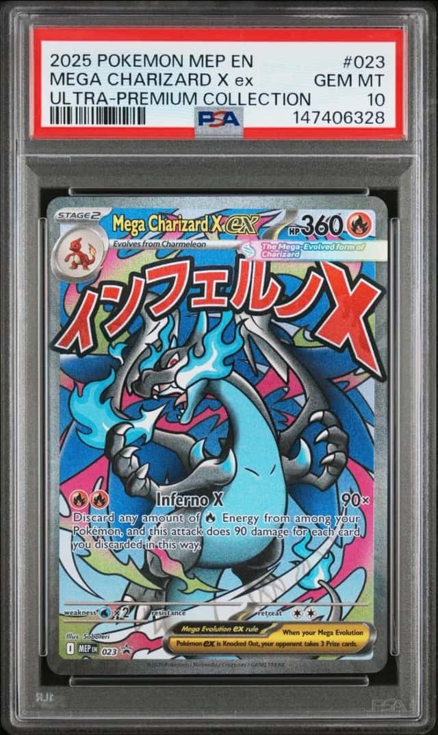 Pokemon Mega Charizard X Ex MEP Ultra Premium Coll #023 PSA 10 Gem Mint