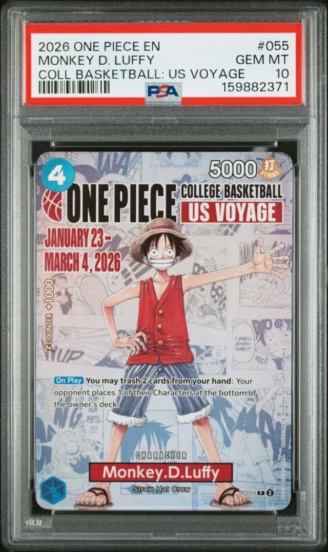 2026 ONE PIECE PROMOS #055 MONKEY D. LUFFY PSA 10