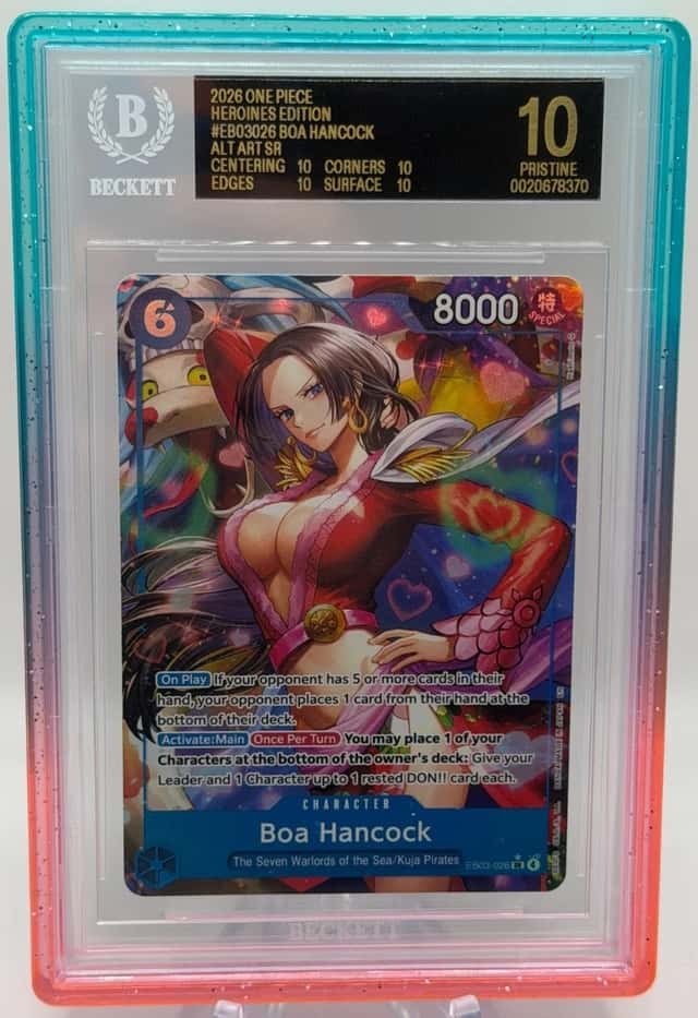 BOA HANCOCK ONE PIECE HEROINES EB03-026 ALT ART BLACK LABEL BGS 10 POP 1 Q6121