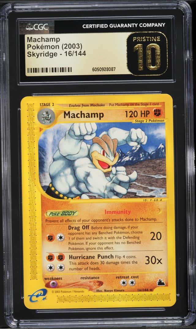 2003 Pokemon Skyridge Machamp #16 CGC 10 PRISTINE