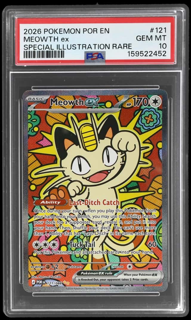 2026 Pokemon Perfect Order Special Illustration Rare Meowth Ex #121