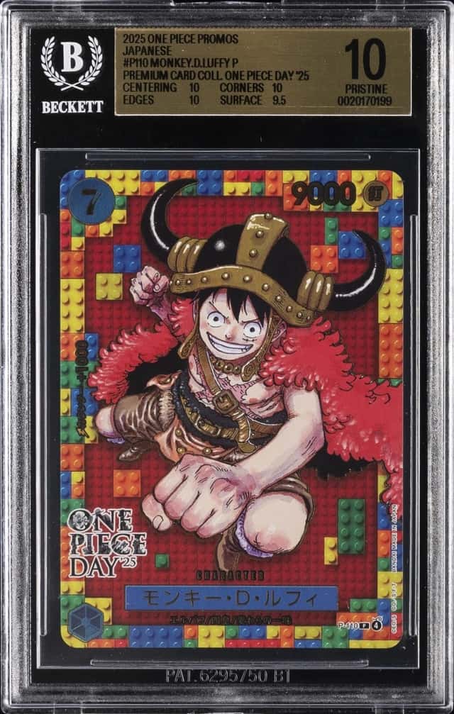 2025 ONE PIECE JPN PREMIUM COLLECTION ONE PIECE DAY '25 MONKEY .D. LUFFY BGS 10