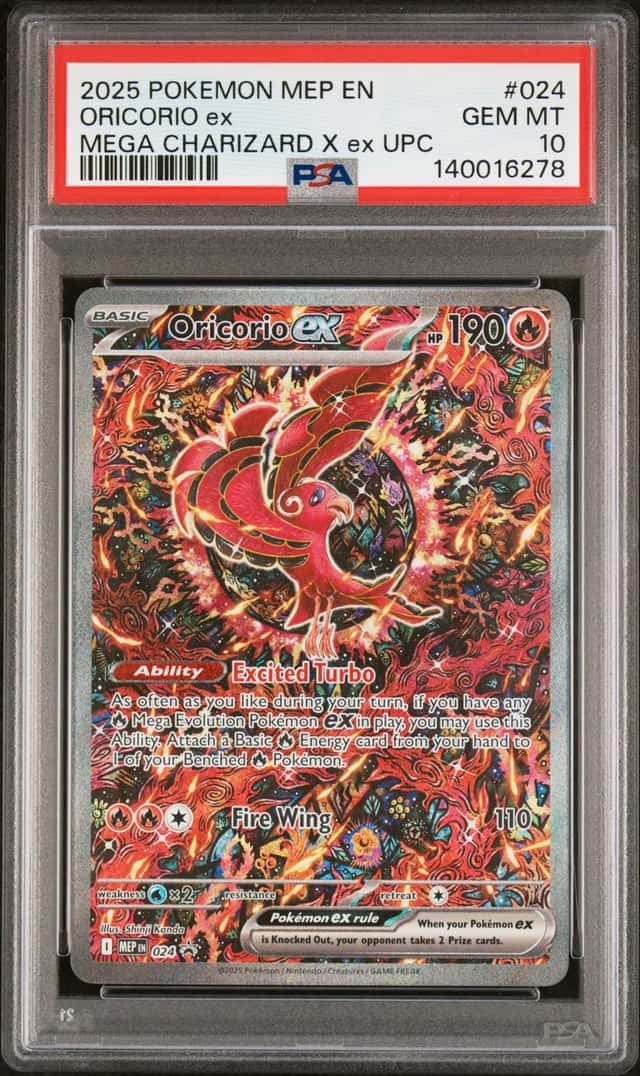 2025 Pokemon MEP Black Star Promos Oricorio ex #024 PSA 10 GEM MINT