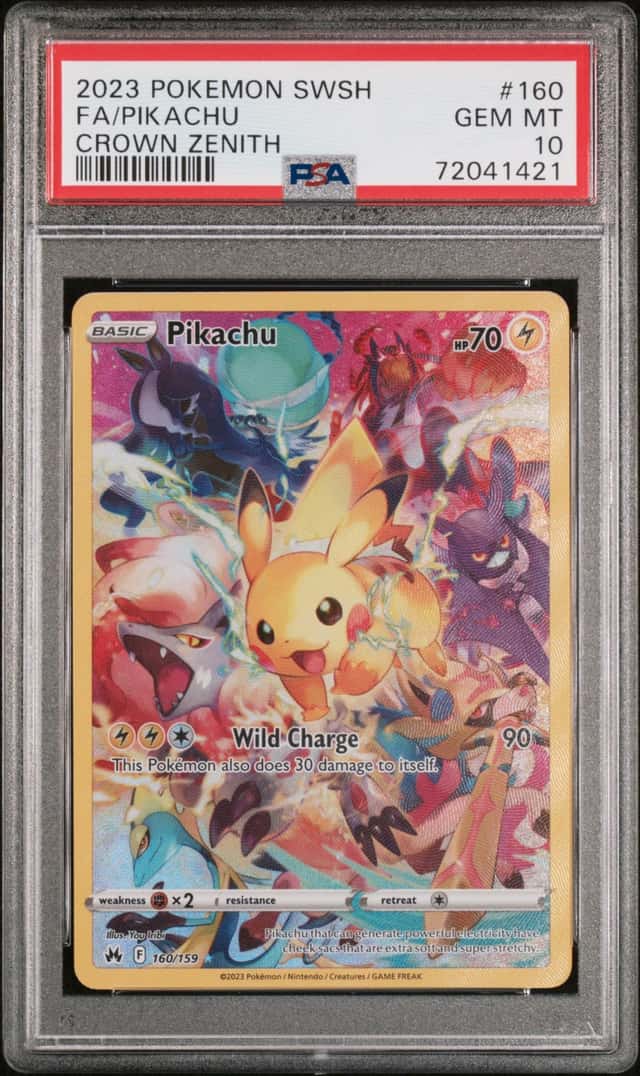 2023 Pokemon SWSH Crown Zenith Pikachu #160/159 PSA 10 GEM MINT
