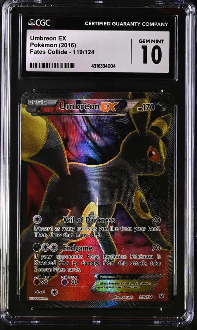 Pokemon Umbreon EX XY Fates Collide 119/124 Ultra Rare CGC 10 Gem Mint