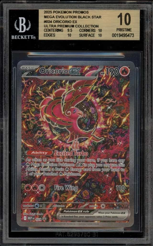 Pokemon Oricorio ex Mega Charizard X ex Ultra Premium Coll. Promo 024 BGS 10