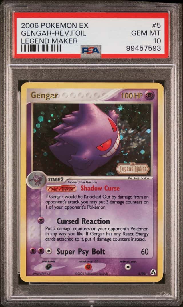 2006 Pokemon Ex Legend Maker Reverse Foil Gengar #5