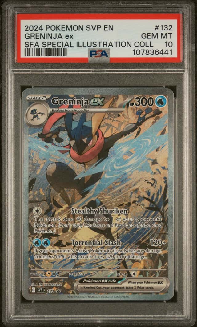 2024 Pokemon SV Black Star Promos Greninja ex 2024 #132 PSA 10 GEM MINT