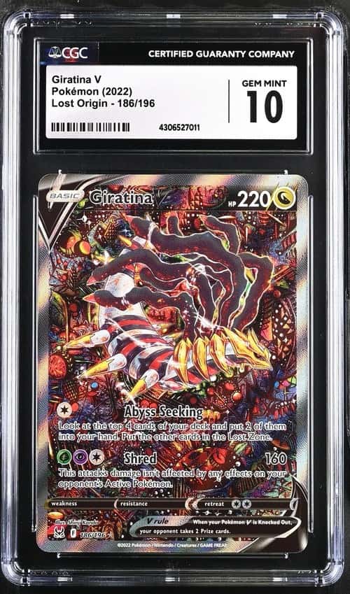 2022 Pokemon SWSH Lost Origin Giratina V #186/196 CGC 10 GEM MINT
