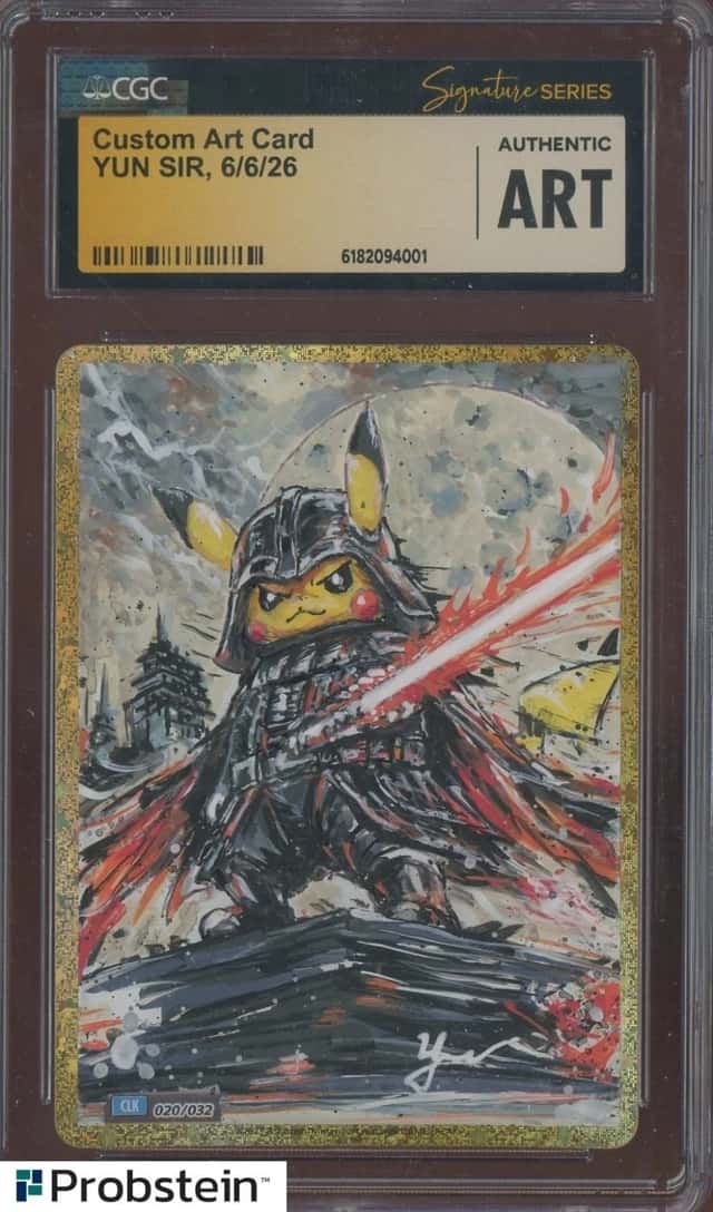 Yun SIR  Signed Sketched Pokemon Custom Card CGC Authentic Art AUTO