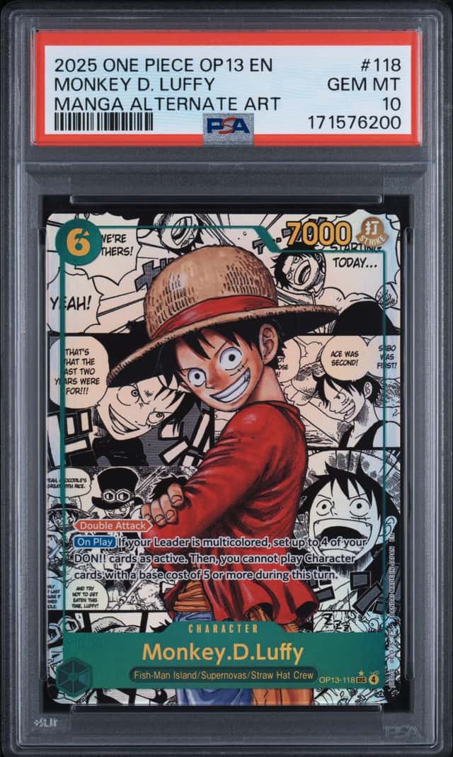2025 One Piece Carrying On His Will Manga Alternate Art Monkey D. Luffy #OP13118