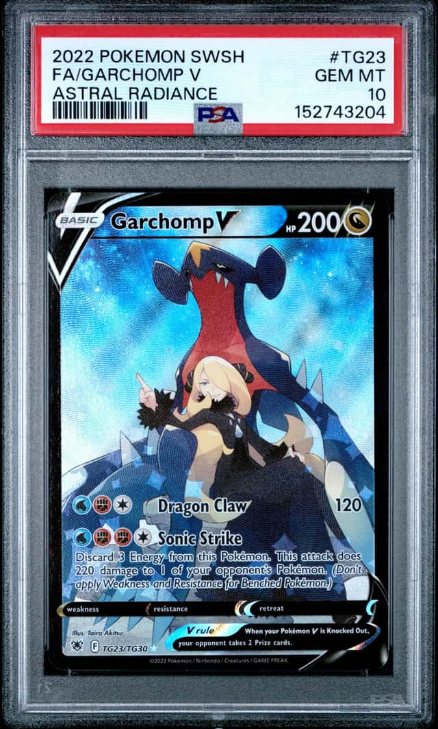 2022 Pokemon SWSH Astral Radiance #TG23 FA Garchomp V PSA 10 GEM MINT