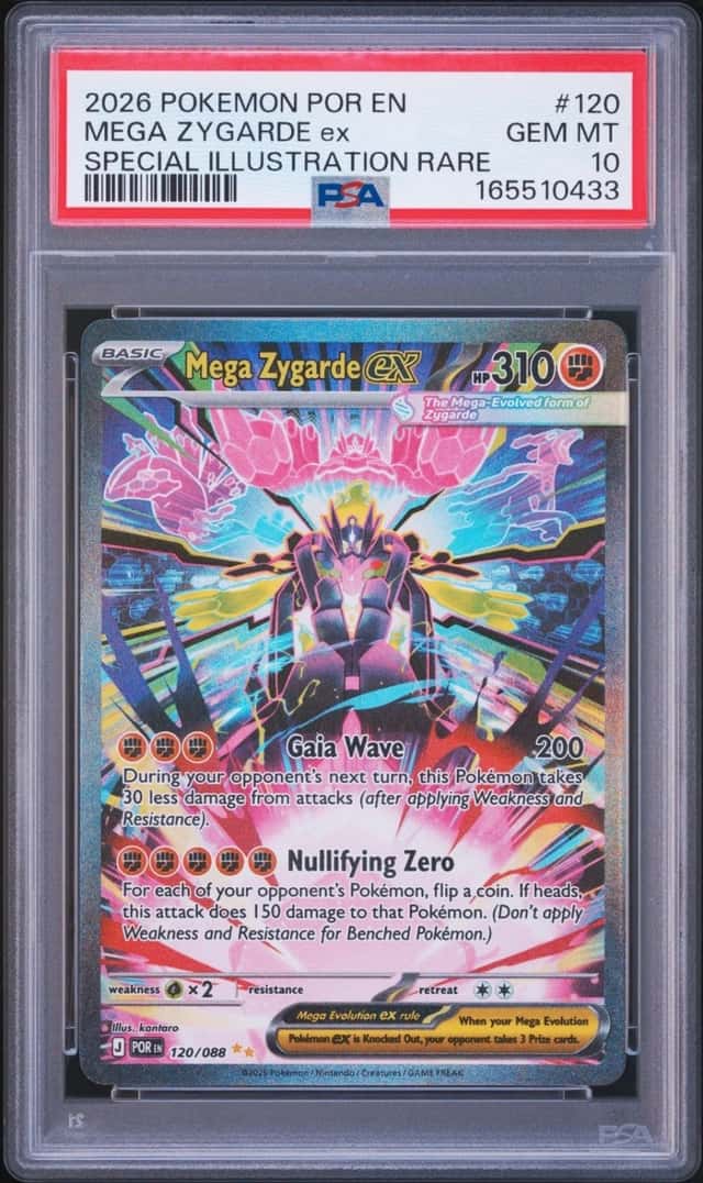 2026 POKEMON PERFECT ORDER SPECIAL ILLUSTRATION RARE MEGA ZYGARDE EX PSA 10