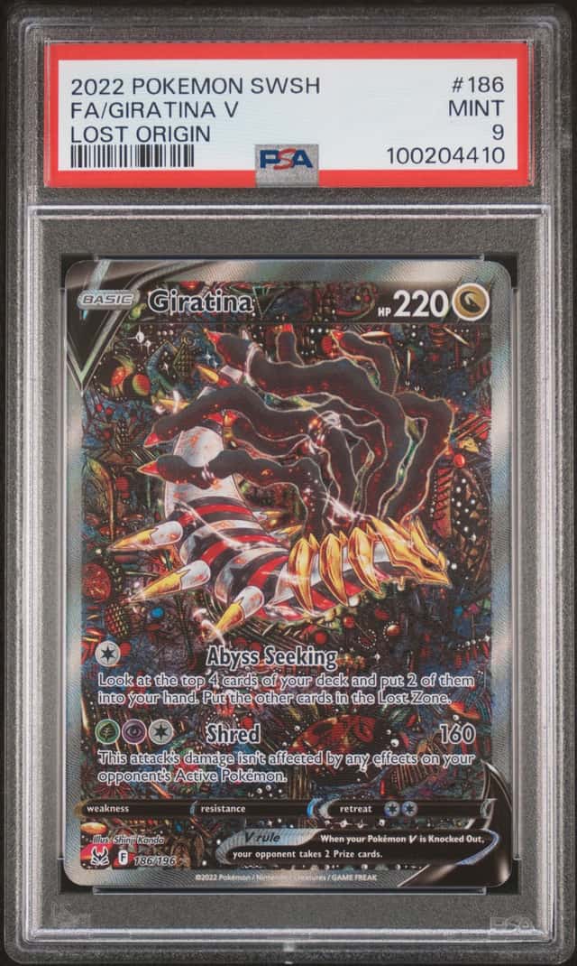Pokemon Giratina V Lost Origin Full Alt Art #186 PSA 9 Mint