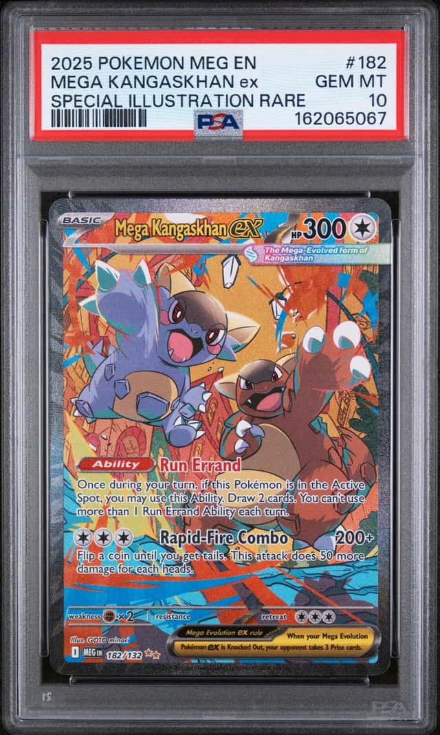 2025 POKEMON MEG EN-MEGA EVOLUTION #182 MEGA KANGASKHAN ex PSA 10