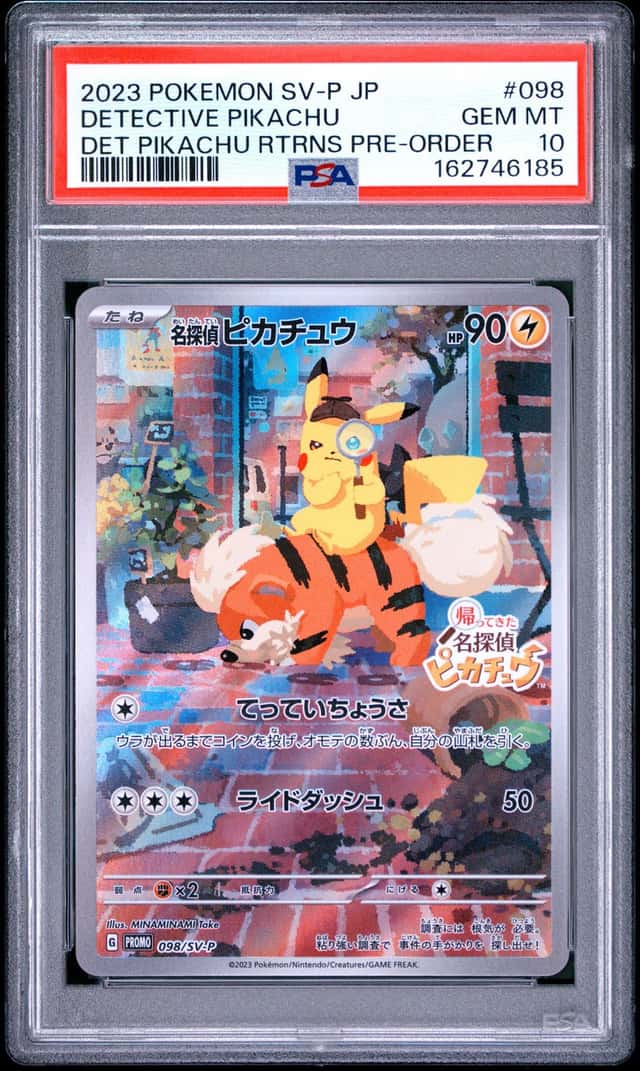 2023 POKEMON JPN DETECTIVE PIKACHU RETURNS PRE-ORDER DETECTIVE PIKACHU PSA 10