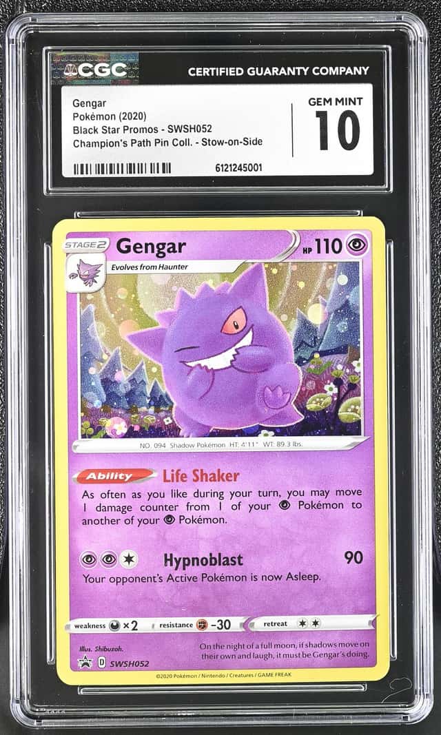 Pokemon SWSH Black Star Promos Gengar 2020 #SWSH052 CGC 10 GEM MINT (01)