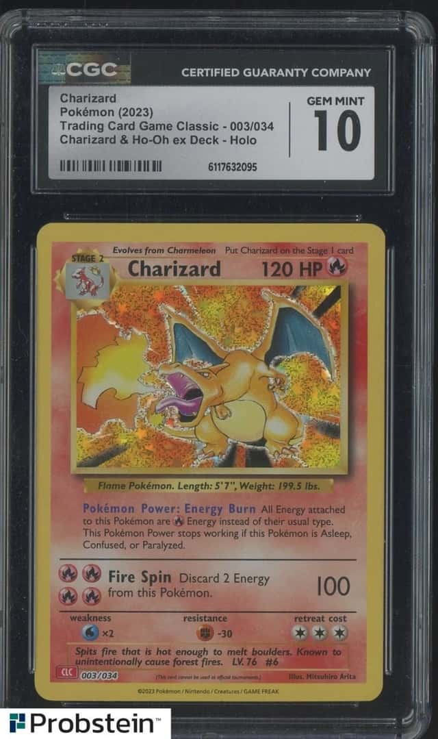 2023 Pokemon CLC TCG Classic #003 Charizard Holo CGC 10 GEM MINT
