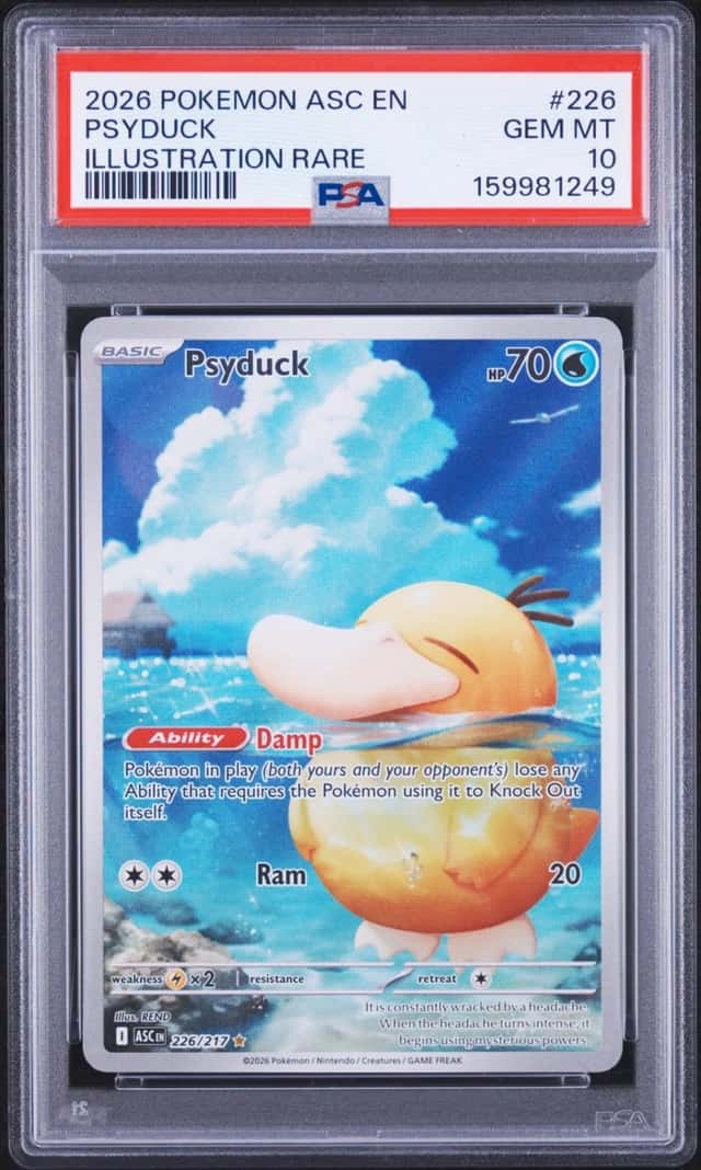2026 POKEMON ASC EN-ASCENDED HEROES ILLUSTRATION RARE #226 PSYDUCK PSA 10