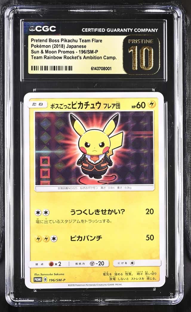 Pretend Boss Pikachu Team Flare