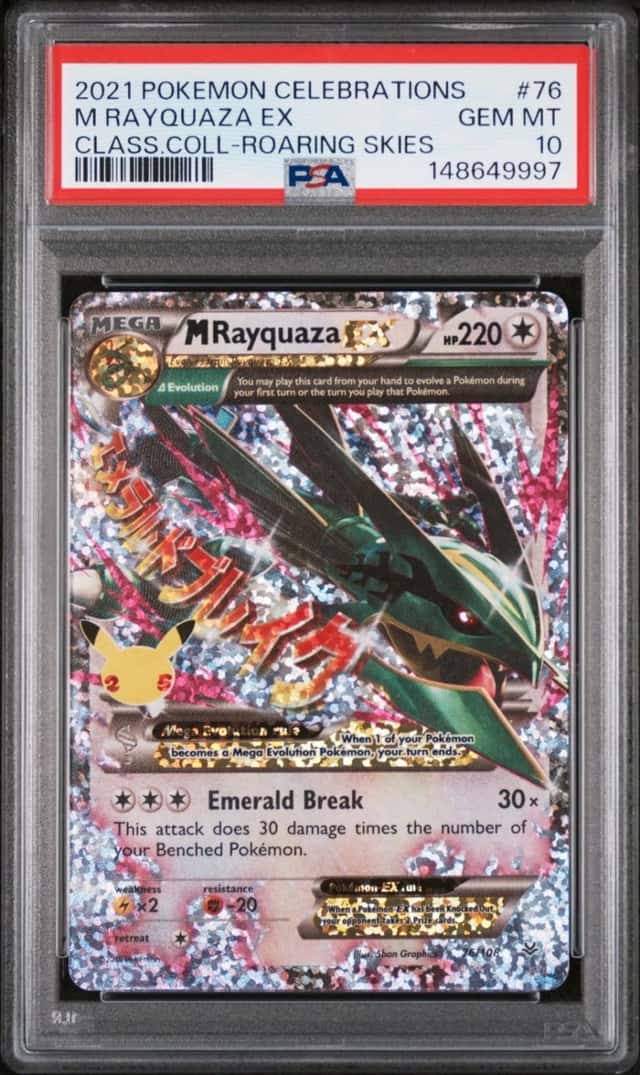 Pokemon M Rayquaza EX Celebrations Classic Coll. 76 PSA 10 Gem Mint
