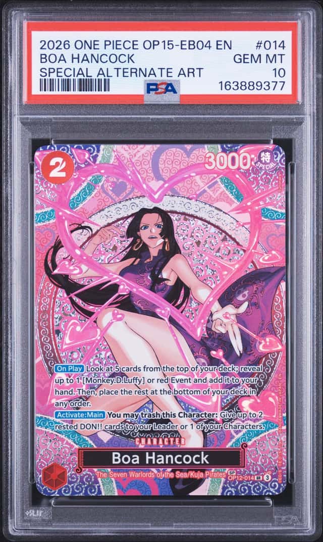 2026 One Piece Adventure on Kami's Island Boa Hancock Alt Art #OP12-014 PSA 10