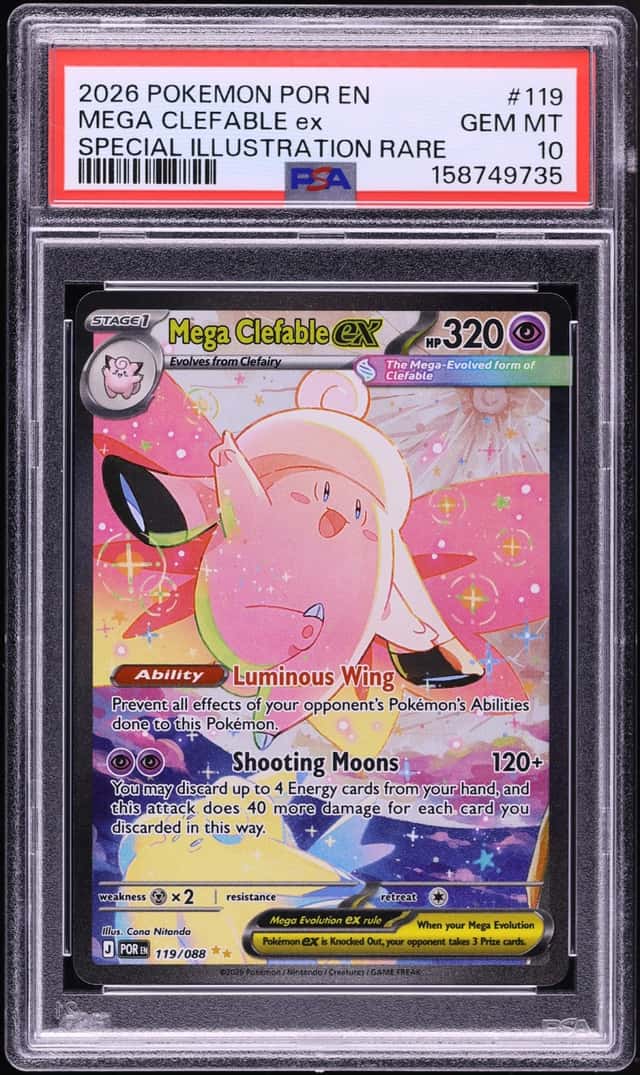 2026 Pokemon Mega Evolution Perfect Order SIR Mega Clefable ex #119 PSA 10 GEM MINT
