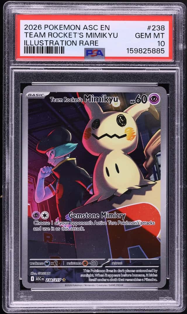 2026 Pokemon Mega Evolution Ascended Heroes IR Team Rocket's Mimikyu #238 PSA 10 GEM MINT