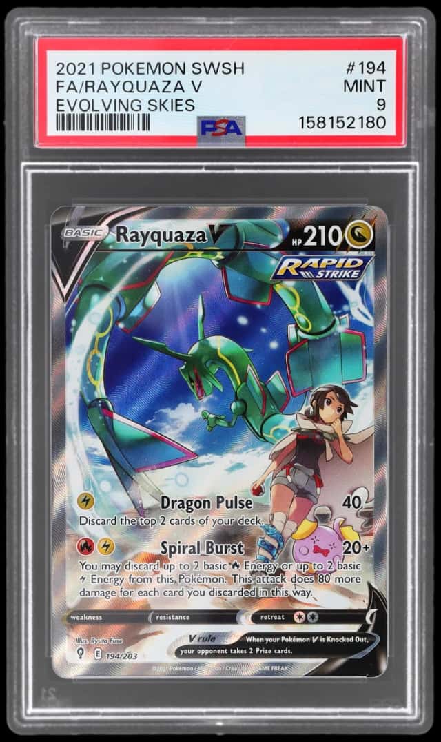 2021 Pokemon Sword and Shield Evolving Skies Rayquaza V #194